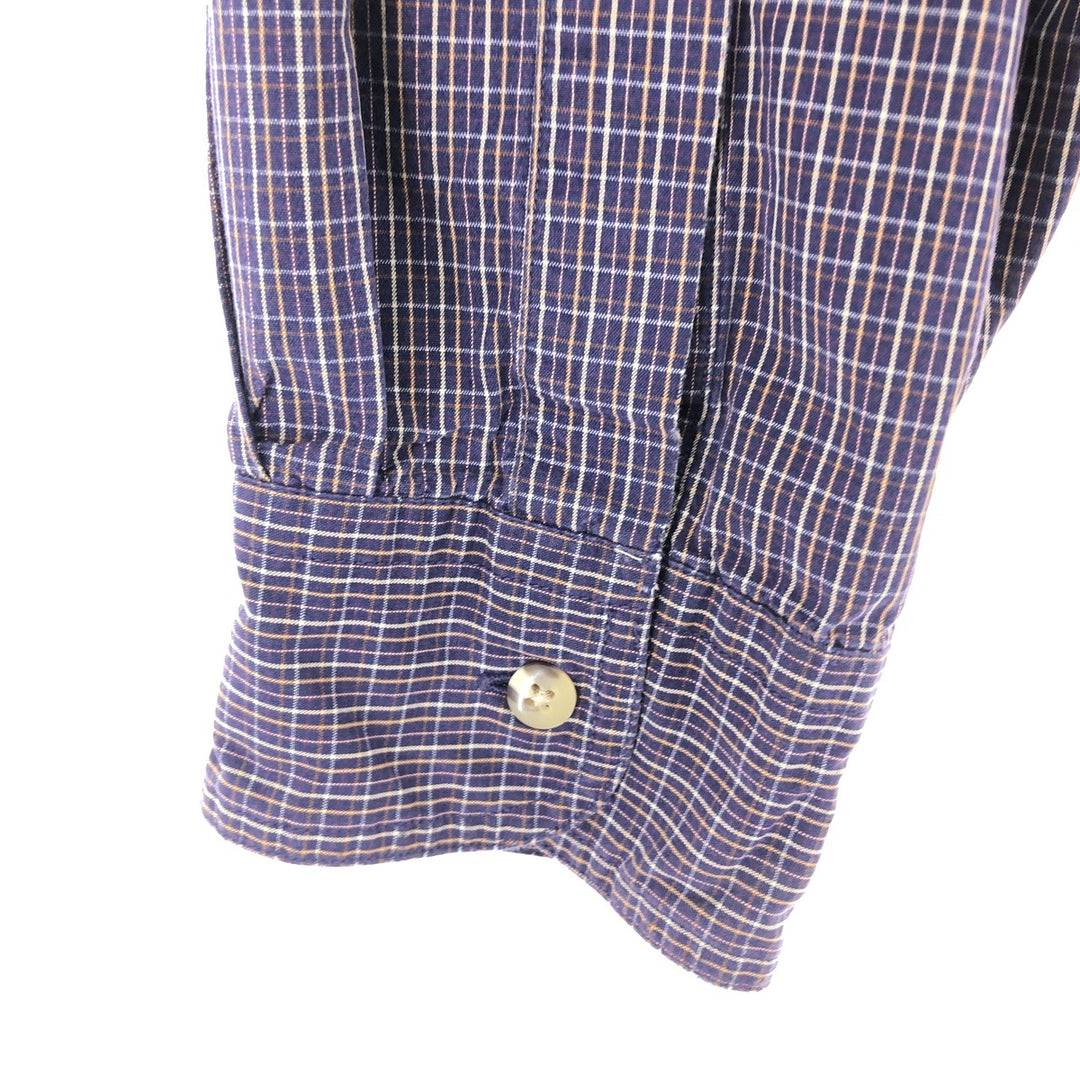 90'S LLBean Long Sleeve Button-Down Check Shirt Men's XXL Button-Down Vintage /eaa465014