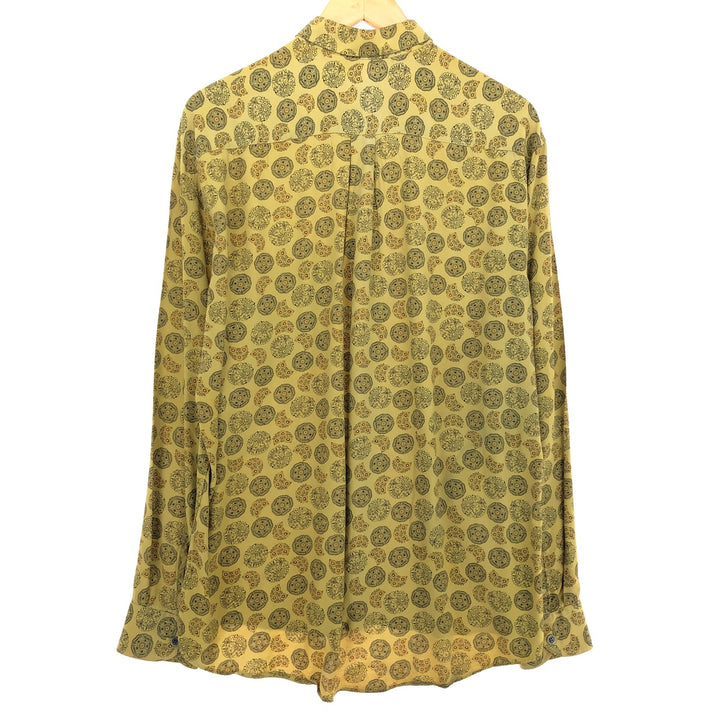 FERRALT All-over Print Long Sleeve Button-Down Shirt Men's L Vintage /eaa465017