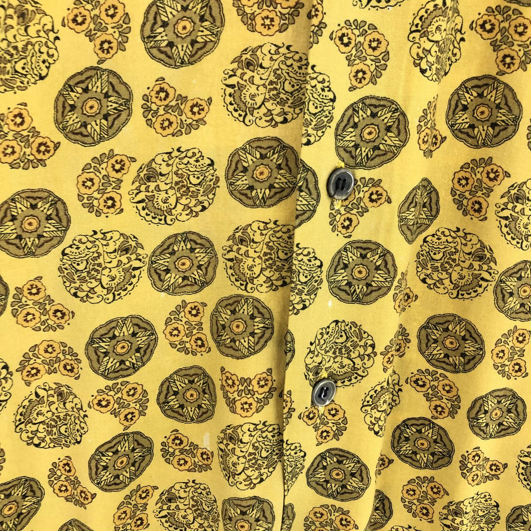 FERRALT All-over Print Long Sleeve Button-Down Shirt Men's L Vintage /eaa465017