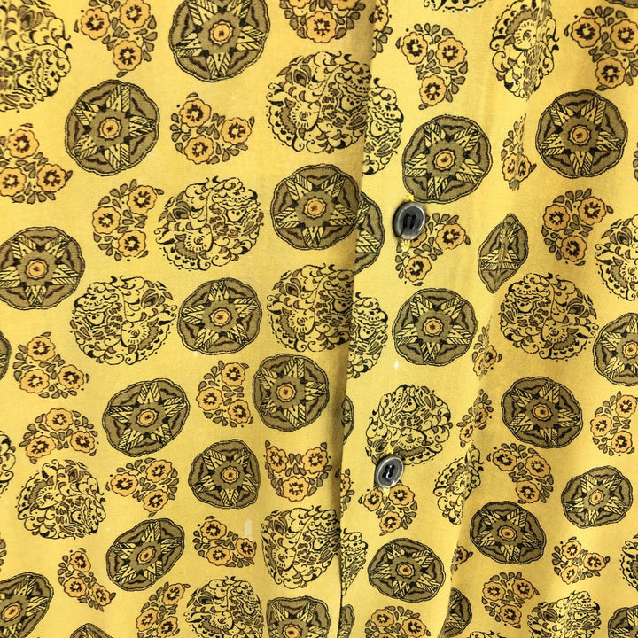 FERRALT All-over Print Long Sleeve Button-Down Shirt Men's L Vintage /eaa465017