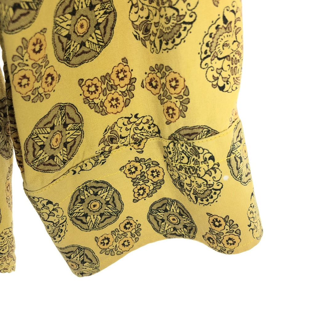 FERRALT All-over Print Long Sleeve Button-Down Shirt Men's L Vintage /eaa465017