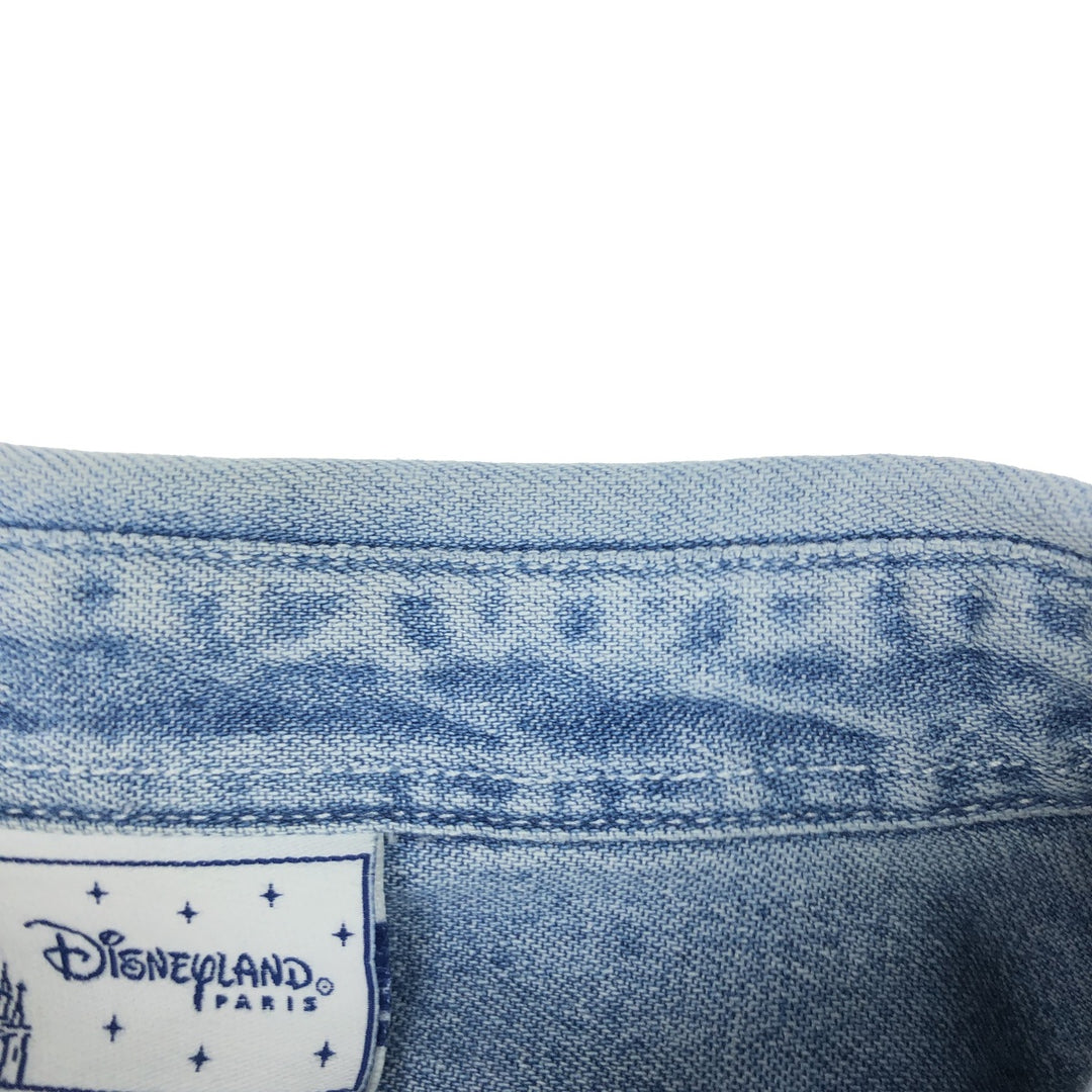 DISNEYLAND PARIS Long Sleeve Denim Shirt Men's XL Size /eaa465033