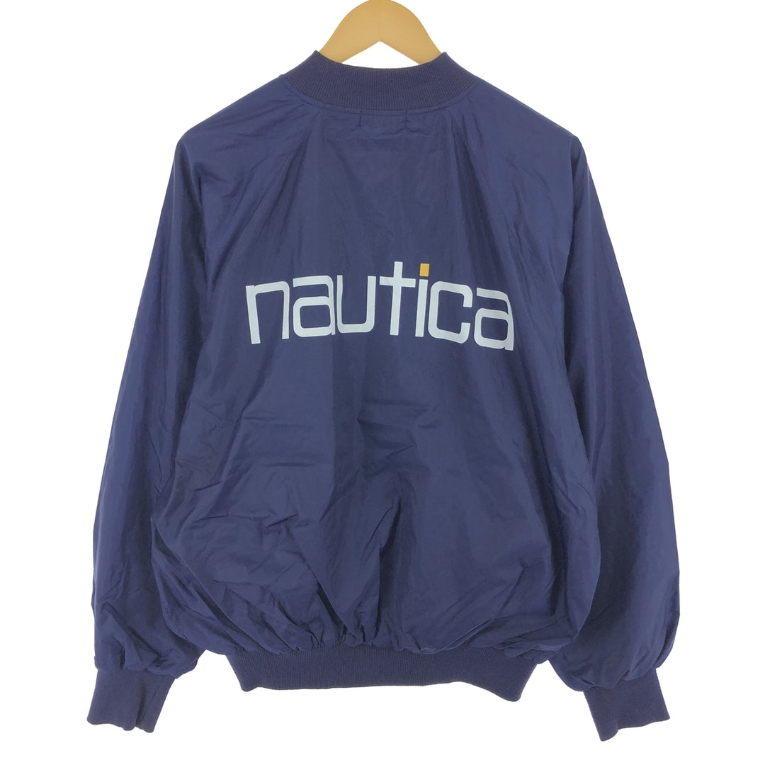 90'S NAUTICA Back Print Nylon Blouson Men's XL Vintage /eaa465045