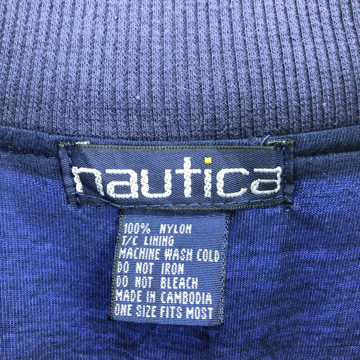 90'S NAUTICA Back Print Nylon Blouson Men's XL Vintage /eaa465045