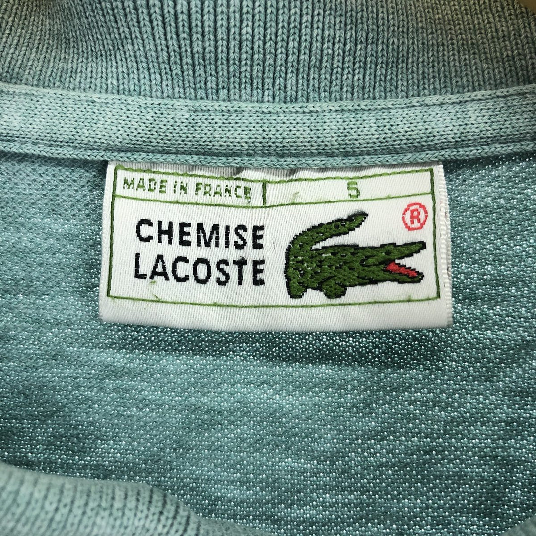 80'S Lacoste LACOSTE CHEMISE French Lacoste short sleeve polo shirt made in France size 5 men's L equivalent vintage /eaa465063