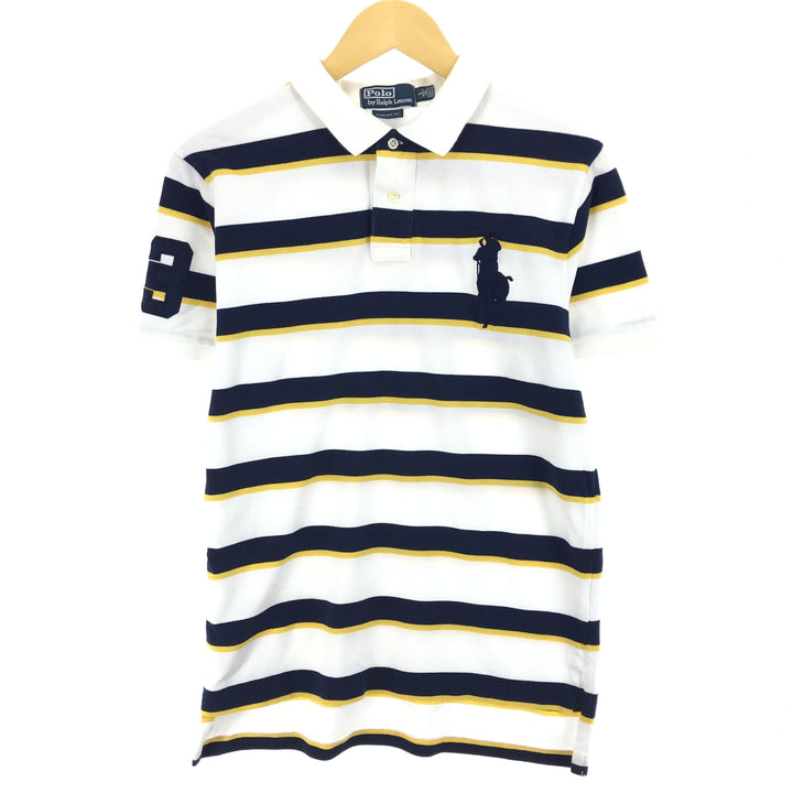 Ralph Lauren POLO by Ralph Lauren CUSTOM FIT Big Pony Short Sleeve Striped Polo Shirt Men's L size / eaa465075