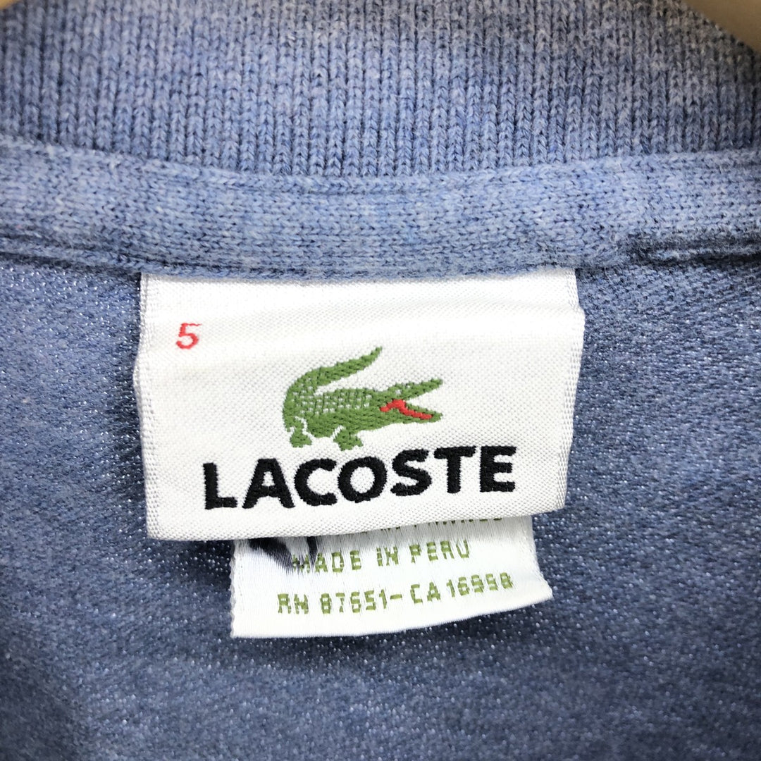 Lacoste LACOSTE French design short sleeve polo shirt size 5, men's L equivalent / eaa465078