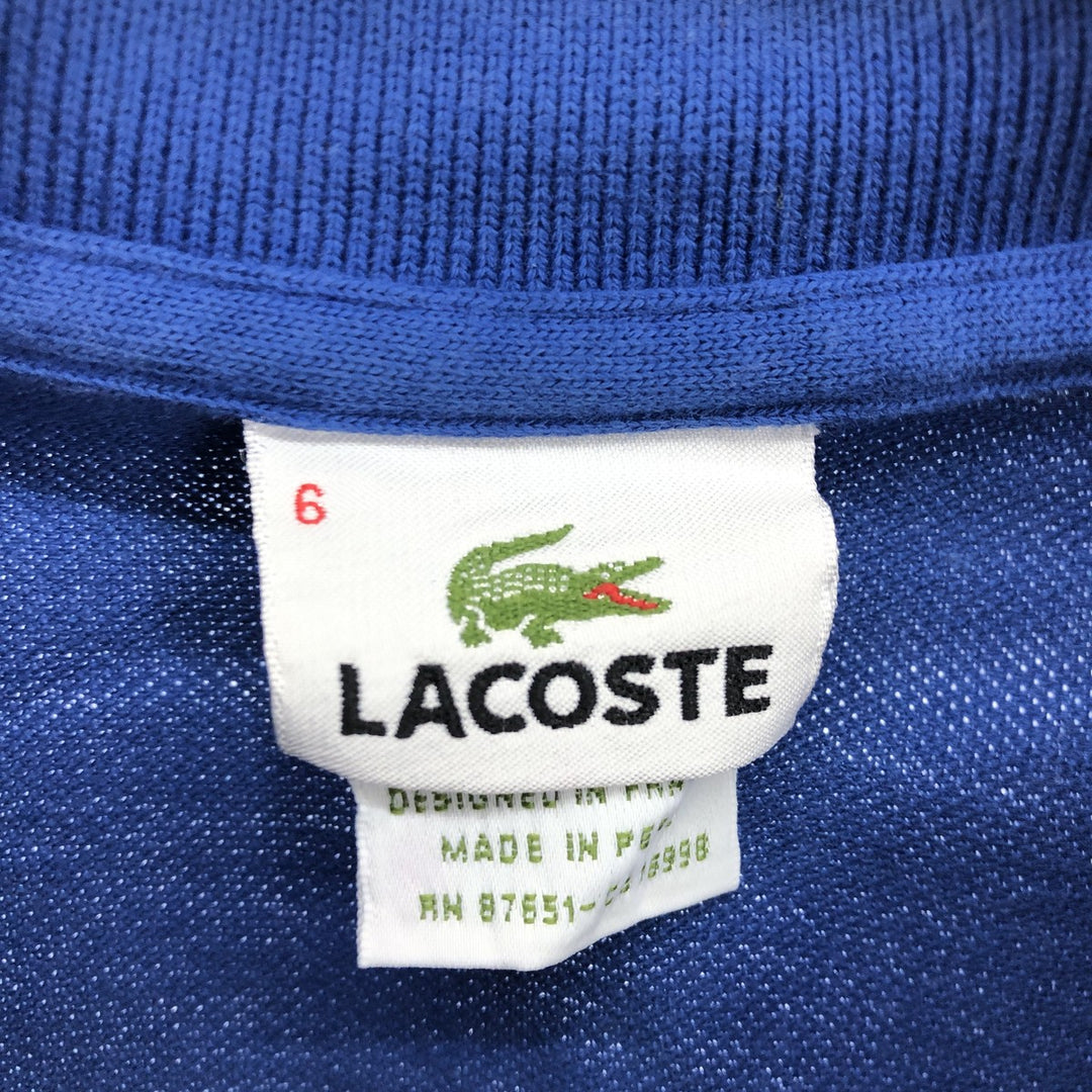 Lacoste LACOSTE French design short sleeve polo shirt size 6 men's size L / eaa465087