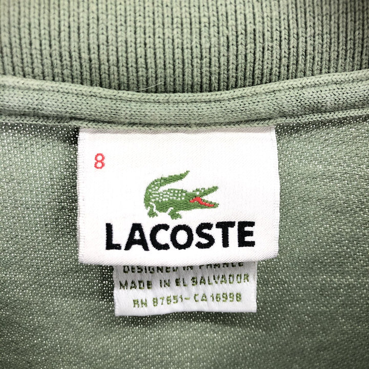 Lacoste LACOSTE French design short sleeve polo shirt size 8, equivalent to men's XL / eaa465088