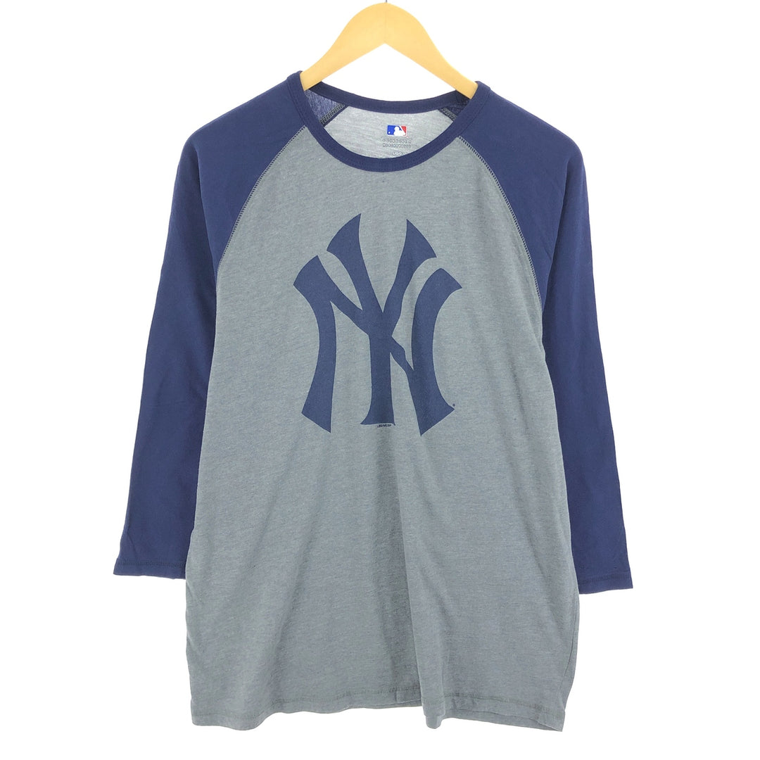 MLB NEW YORK YANKEES New York Yankees 3/4 Sleeve Raglan T-Shirt Men's L /eaa465107