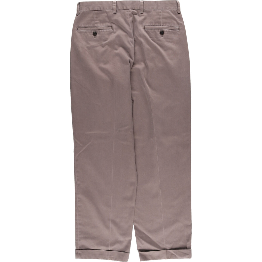 Brooks Brothers ELLIOT Two-pleat Chino Pants for Men, W33 / eaa465115