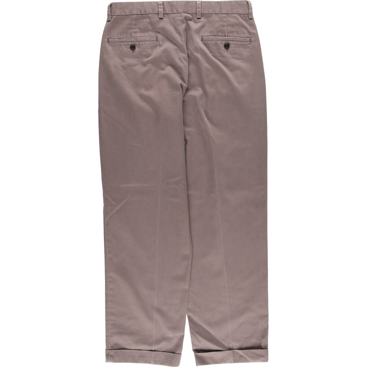 Brooks Brothers ELLIOT Two-pleat Chino Pants for Men, W33 / eaa465115