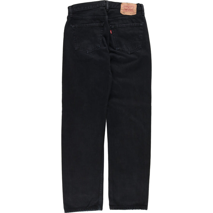 90'S Levi's Levi's 501 Euro Model Black Denim Straight Denim Pants Men's W31 Vintage / eaa465133