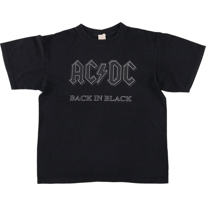 00'S Anvil AC/DC ACD album BACK IN BLACK band T-shirt band T men's M size /eaa465149