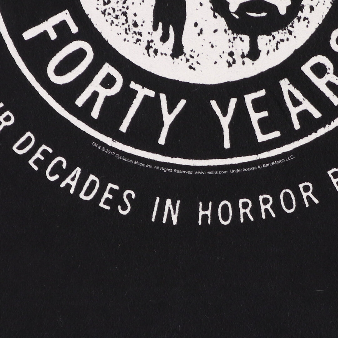 MISFITS Misfits Band T-shirt, Men's M size unclear black type Vintage Second Hand