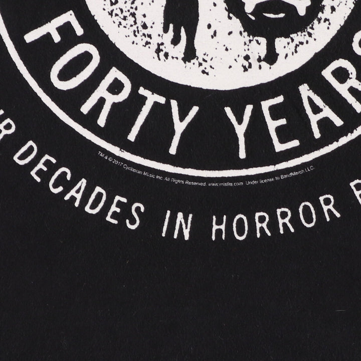 MISFITS Misfits Band T-shirt, Men's M size unclear black type Vintage Second Hand