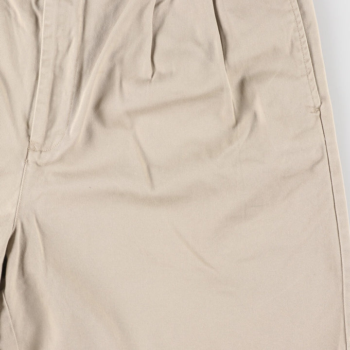90'S Tommy Hilfiger Two-pleat Chino Shorts, Men's, W37, Vintage cotton Beige type Vintage Second Hand