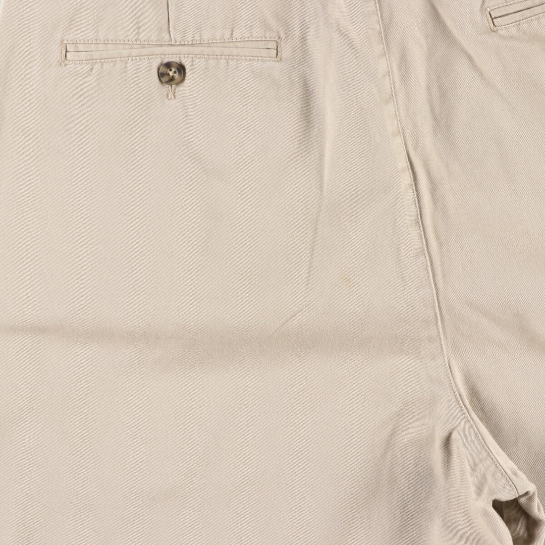 90'S Tommy Hilfiger Two-pleat Chino Shorts, Men's, W37, Vintage cotton Beige type Vintage Second Hand