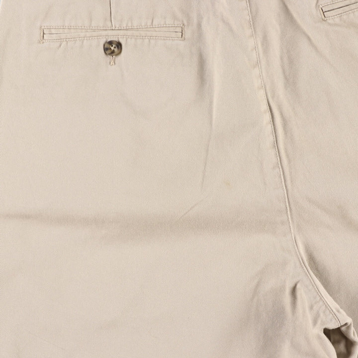 90'S Tommy Hilfiger Two-pleat Chino Shorts, Men's, W37, Vintage cotton Beige type Vintage Second Hand