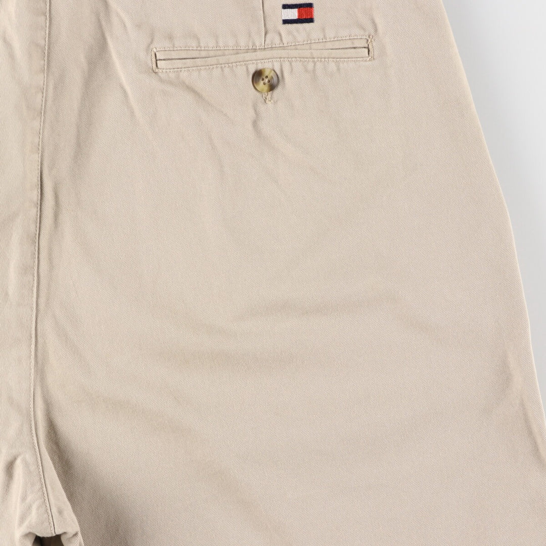 90'S Tommy Hilfiger Two-pleat Chino Shorts, Men's, W37, Vintage cotton Beige type Vintage Second Hand