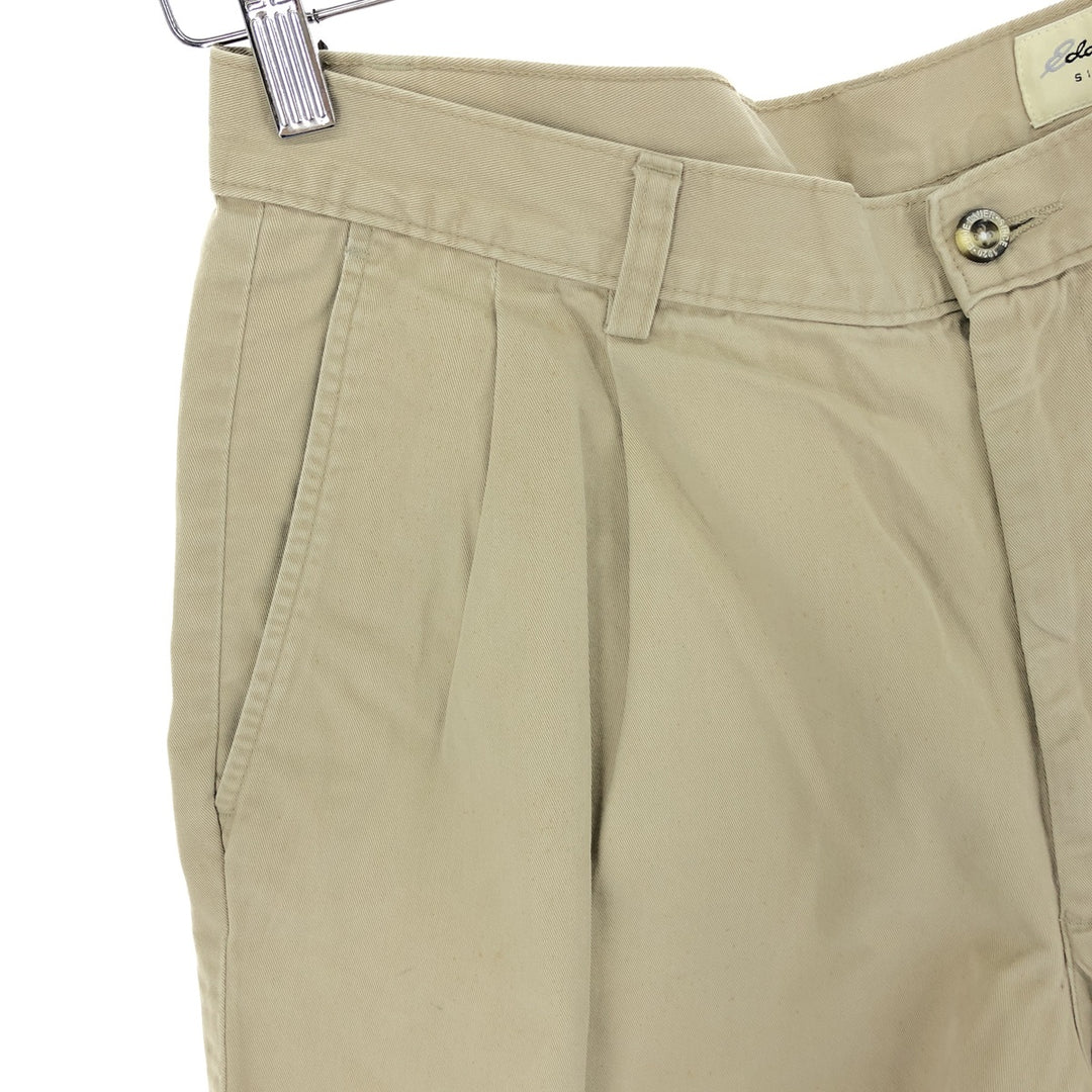 Eddie Bauer Two-pleat Chino Shorts, Men's W35 / eaa465169