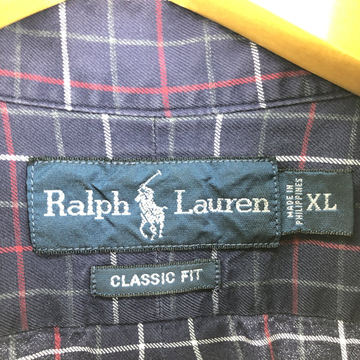 Ralph Lauren Classic Fit Long Sleeve Button Down Check Shirt Men's XL / eaa465182