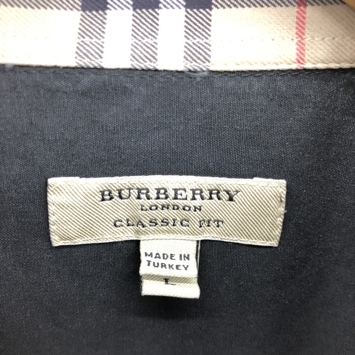 Burberry's LONDON CLASSIC FIT long sleeve button down shirt, men's L /eaa465185