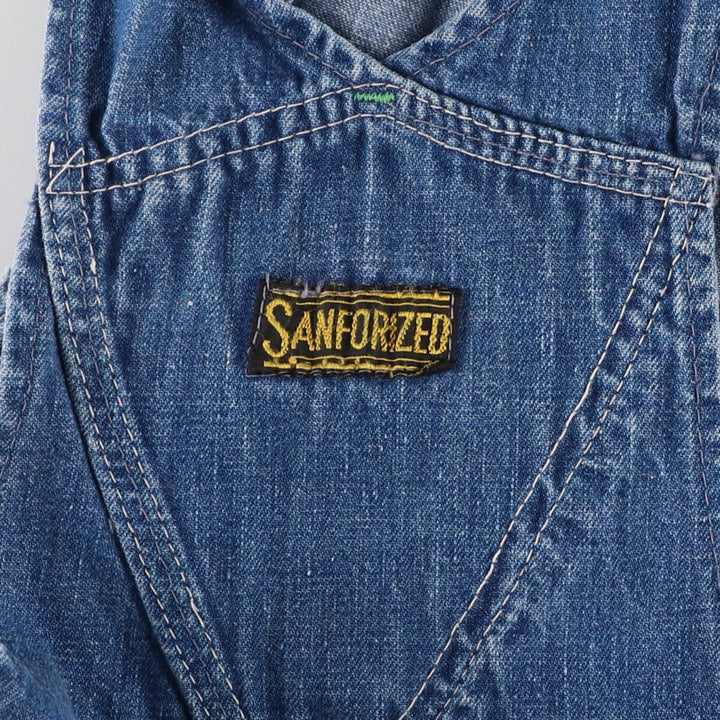 70'S UNKNOWN SANFORIZED denim overalls men's w32 vintage /eaa465196