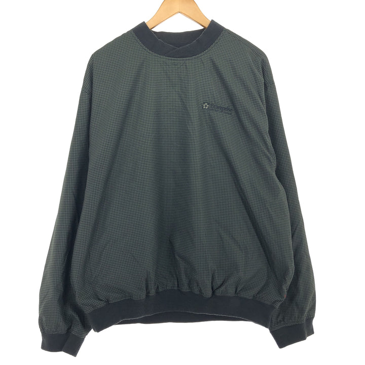CYRK CLOTHING COMPANY Gingham Check Warm-up Pullover Men's L polyester Khaki type Vintage Second Hand