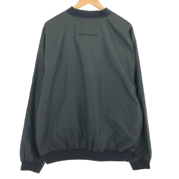 CYRK CLOTHING COMPANY Gingham Check Warm-up Pullover Men's L polyester Khaki type Vintage Second Hand