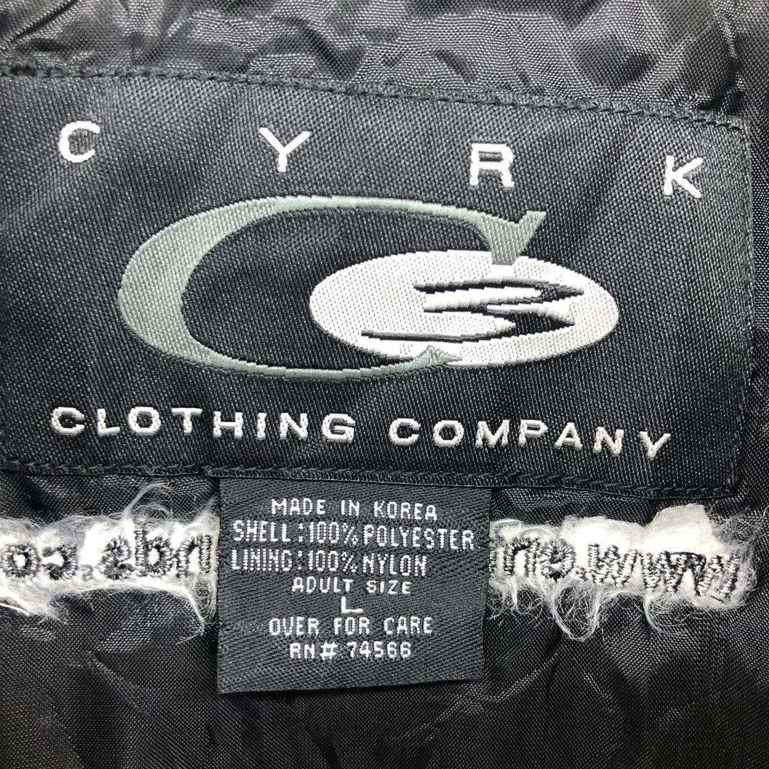 CYRK CLOTHING COMPANY Gingham Check Warm-up Pullover Men's L polyester Khaki type Vintage Second Hand