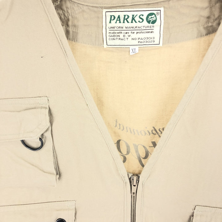 PARKS Back Print Fishing Vest Men's XL /eaa465279