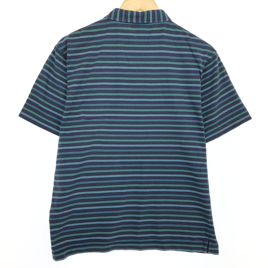 Patagonia ORGANIC COTTON Organic Cotton Short Sleeve Striped Polo Shirt Men's M /eaa465289