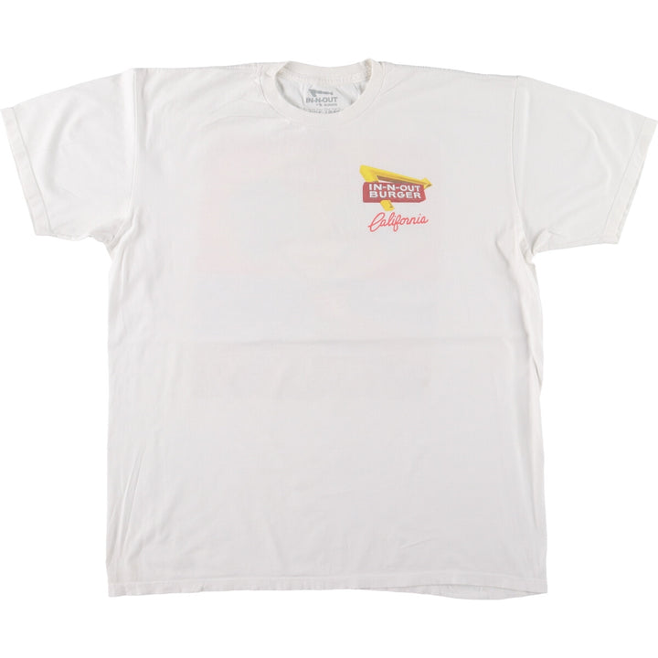 IN N OUT BURGER Back Print Advertising T-Shirt Men's L Vintage /eaa465305