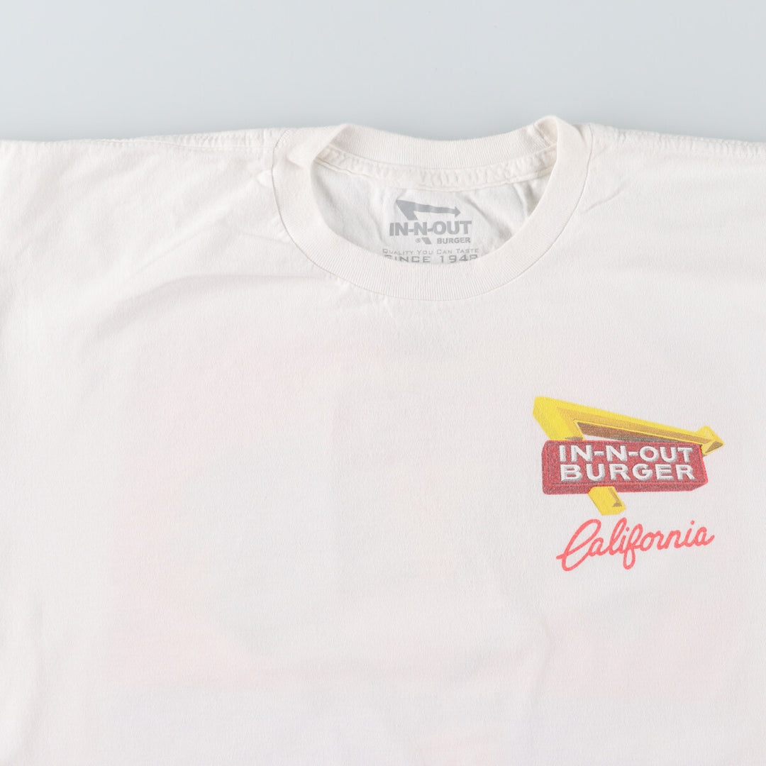 IN N OUT BURGER Back Print Advertising T-Shirt Men's L Vintage /eaa465305