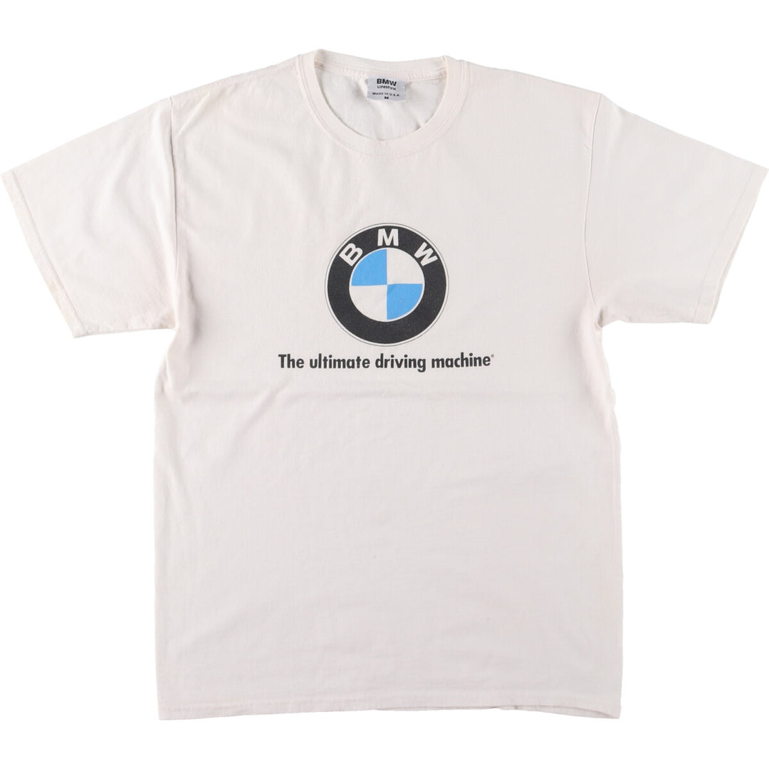 90s~ BMW Advertising T-shirt Made in USA Men's M Vintage /eaa465327