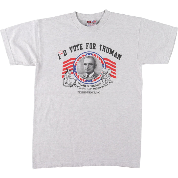 90s~ BAYSIDE HARRY S. TRUMAN Truman Great Person T-shirt Made in USA Men's M Vintage /eaa465334