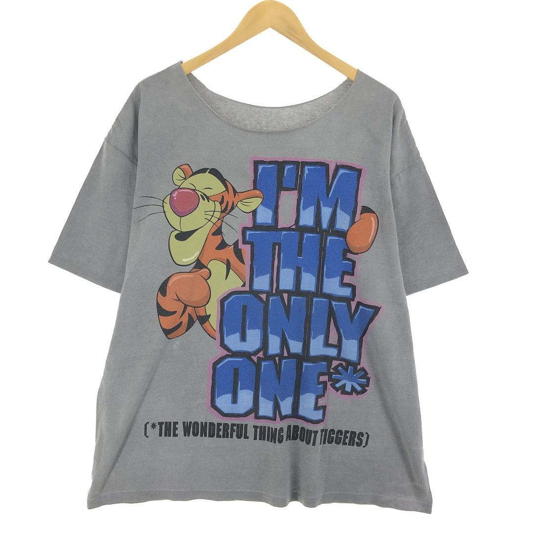 JAM Remake POOH Winnie the Pooh Tigger Ink-dyed T-shirt Anime Character Print T-shirt Men's XL /eaa465373