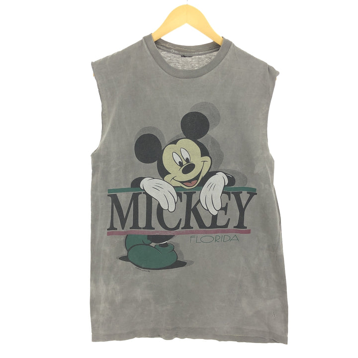 JAM Remake MICKEY MOUSE Mickey Mouse Cut-off Ink-dyed T-shirt Anime Character Print T-shirt Men's L /eaa465384