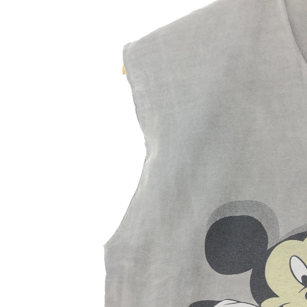 JAM Remake MICKEY MOUSE Mickey Mouse Cut-off Ink-dyed T-shirt Anime Character Print T-shirt Men's L /eaa465384