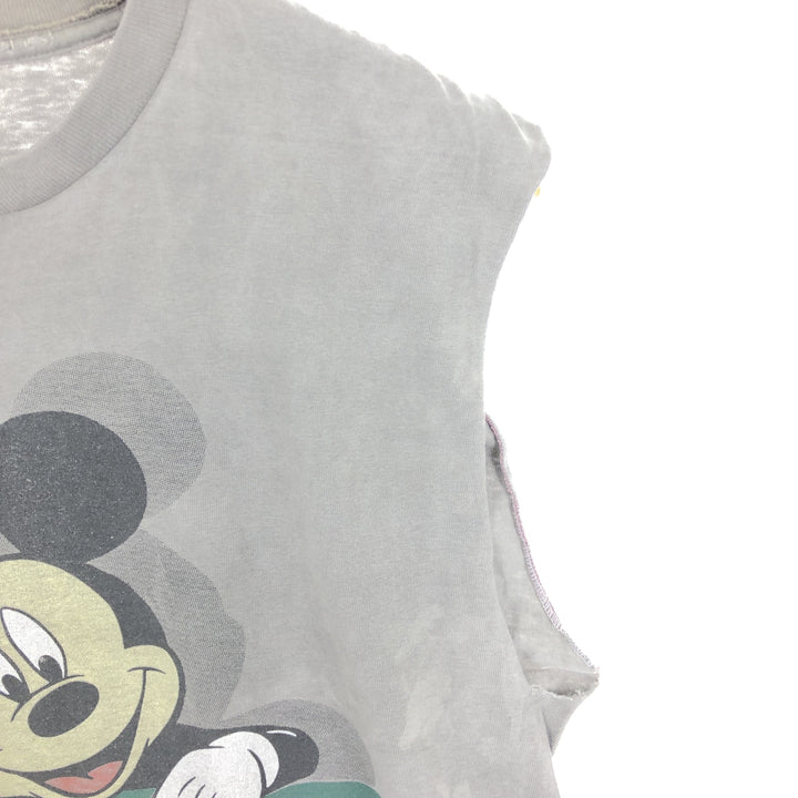 JAM Remake MICKEY MOUSE Mickey Mouse Cut-off Ink-dyed T-shirt Anime Character Print T-shirt Men's L /eaa465384