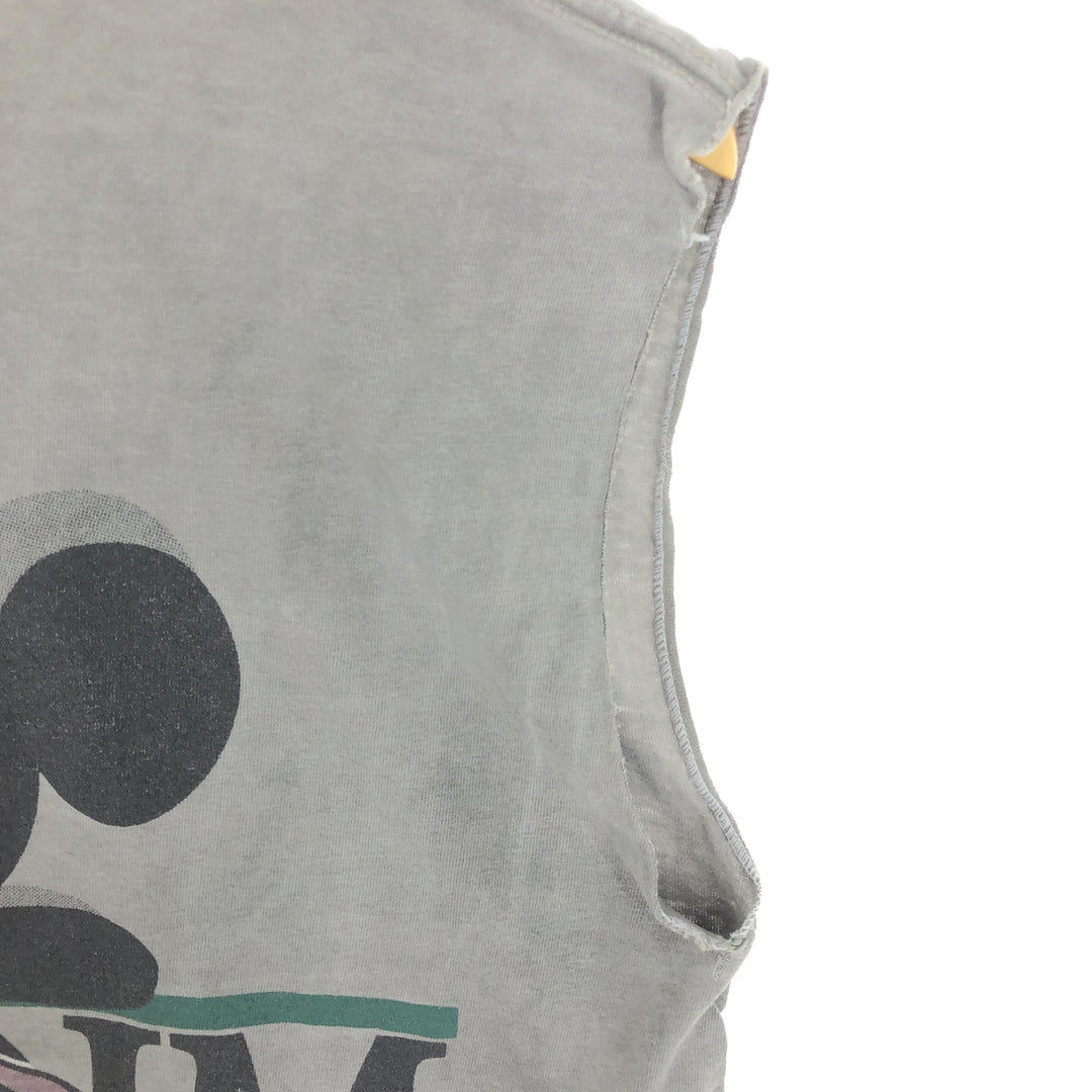 JAM Remake MICKEY MOUSE Mickey Mouse Cut-off Ink-dyed T-shirt Anime Character Print T-shirt Men's L /eaa465384