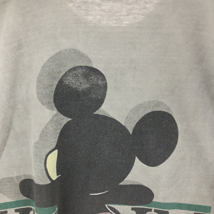 JAM Remake MICKEY MOUSE Mickey Mouse Cut-off Ink-dyed T-shirt Anime Character Print T-shirt Men's L /eaa465384