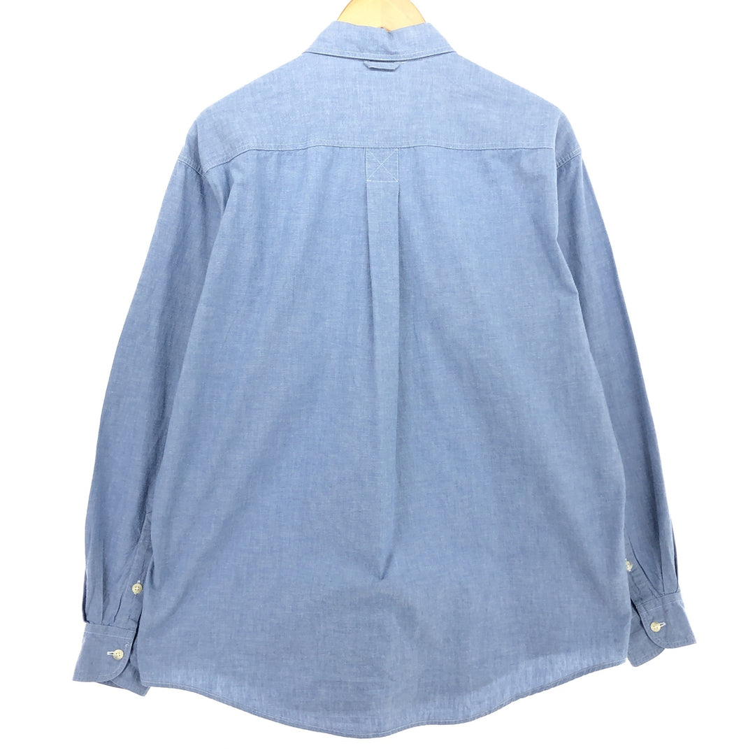 90'S Timberland WEATHERGEAR Long Sleeve Denim Shirt Men's Medium Vintage /eaa465460