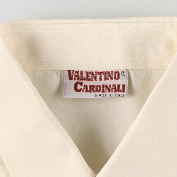 VALENTINO CARDINALI Long Sleeve Silk Shirt Made in Italy Men's M /eaa465462