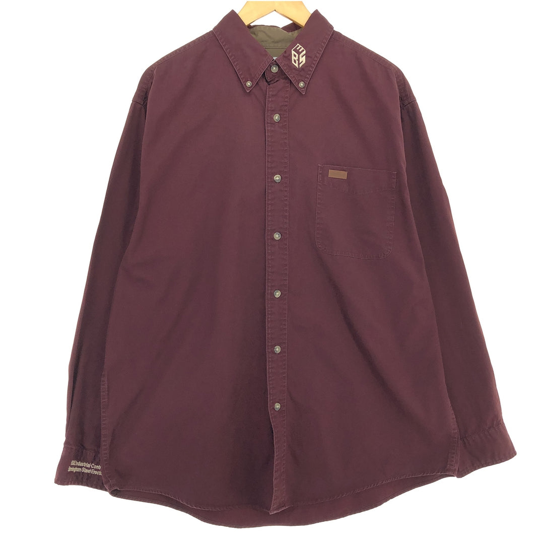 Carhartt Long Sleeve Button Down Work Shirt Men's L /eaa465465