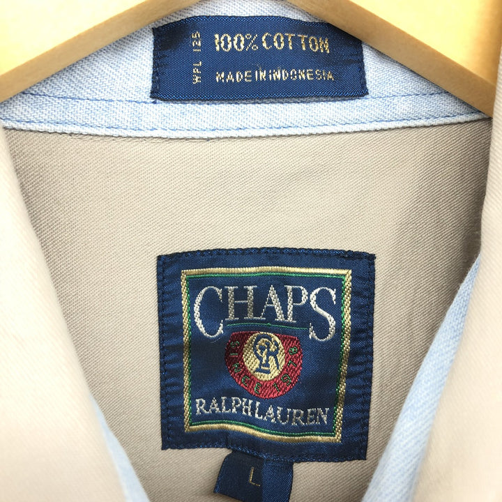 80'S Ralph Lauren CHAPS long sleeve button down shirt men's size L vintage /eaa465478