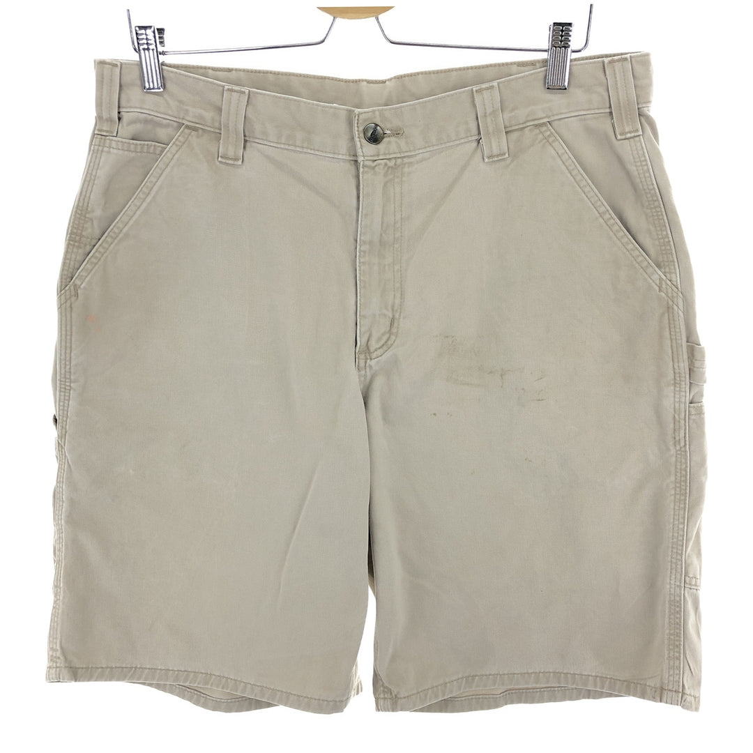 Carhartt Relaxed Fit Chino Painter Shorts, Men's, W34 cotton white type Vintage Second Hand