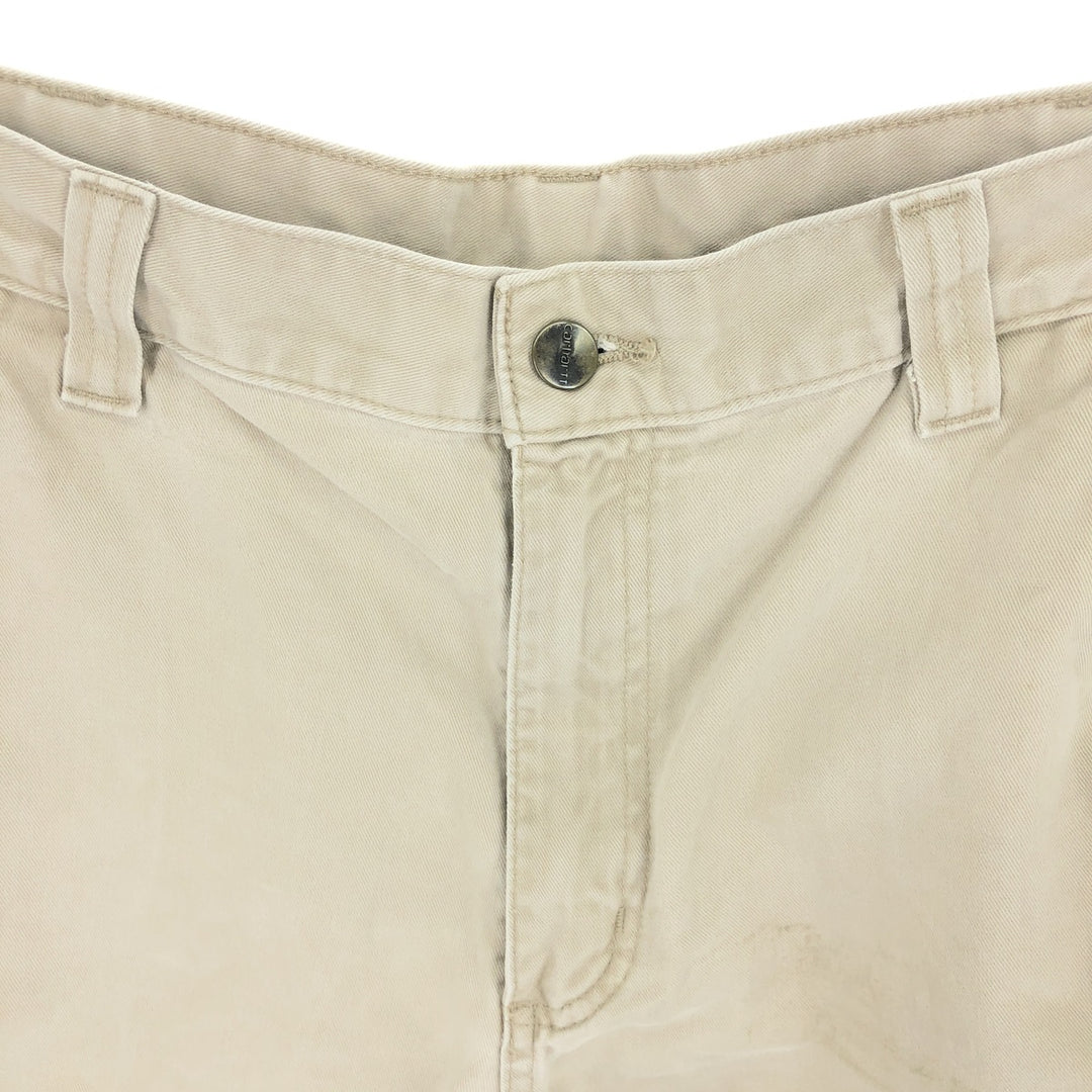 Carhartt Relaxed Fit Chino Painter Shorts, Men's, W34 cotton white type Vintage Second Hand
