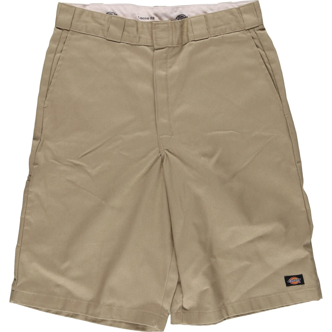 Dickies Loose Fit Chino Shorts, Men's, W34 polyester Beige type Vintage Second Hand